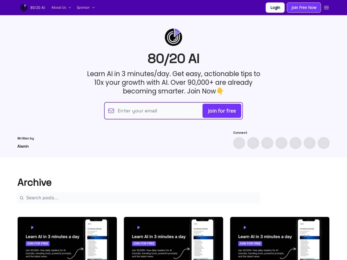 8020ai.co screenshot preview