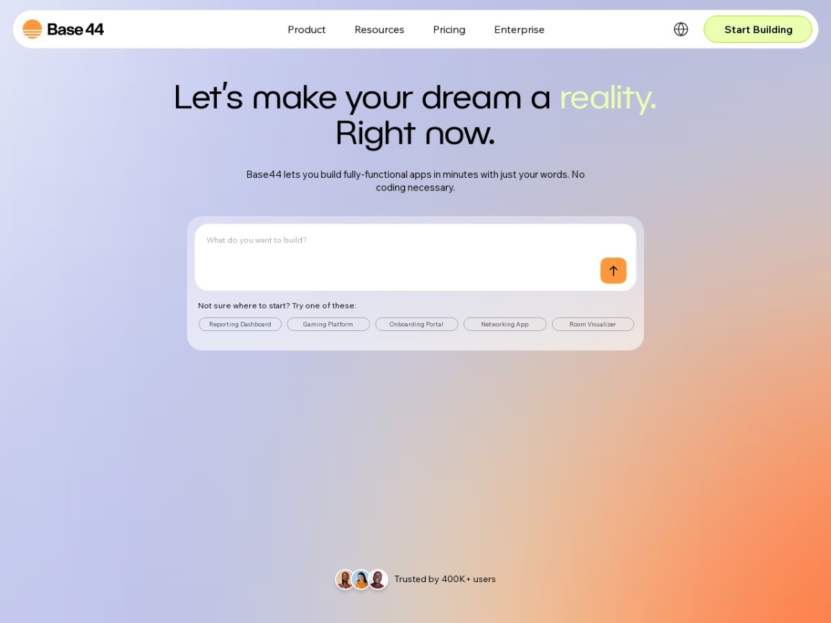 base44.com screenshot preview