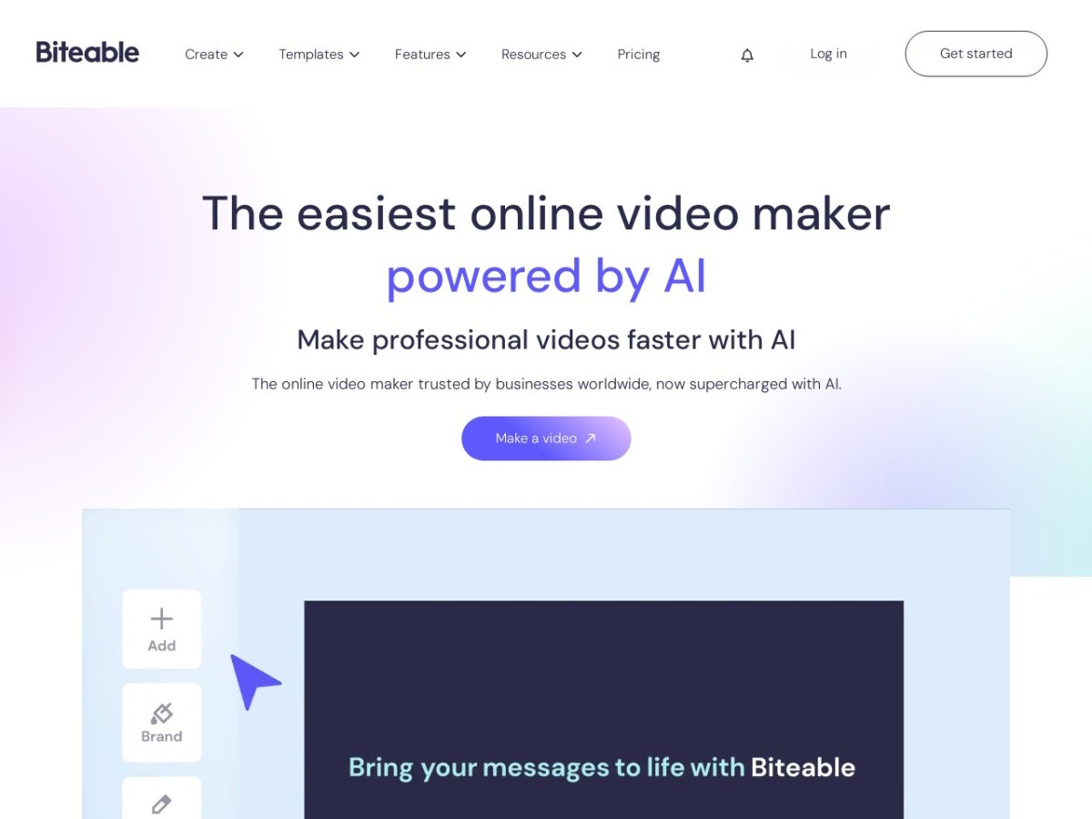 biteable.com screenshot preview