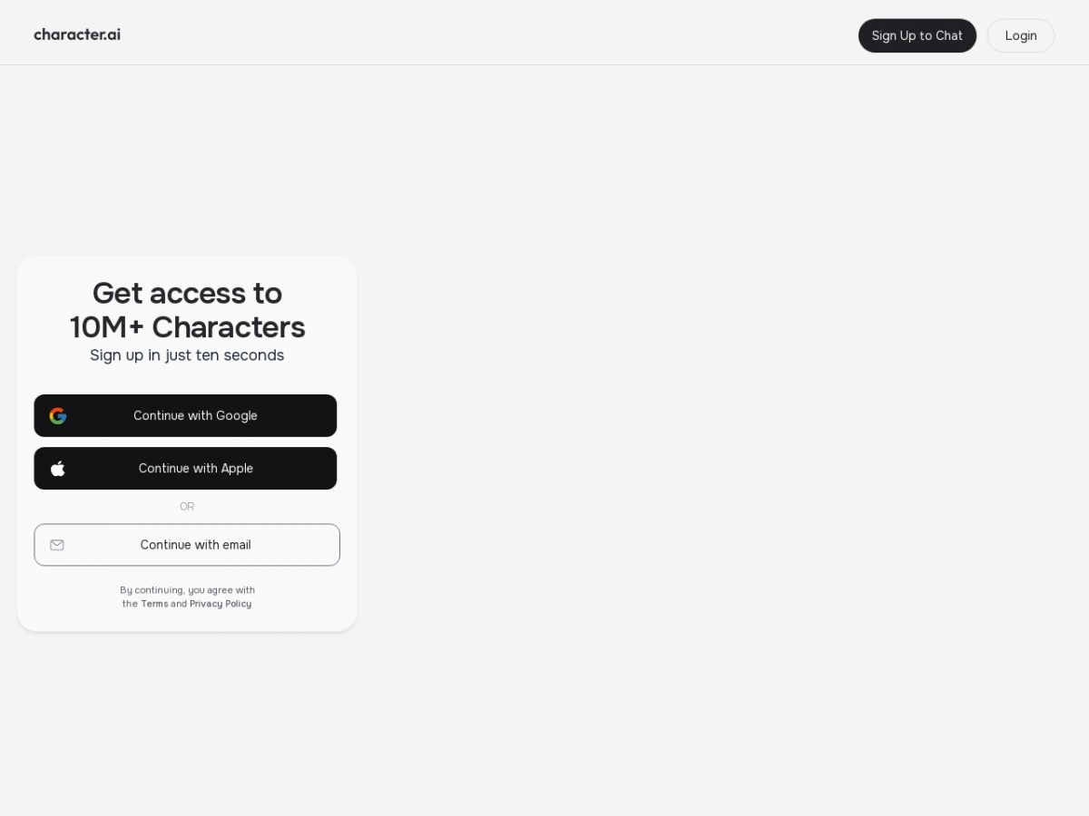 character.ai screenshot preview