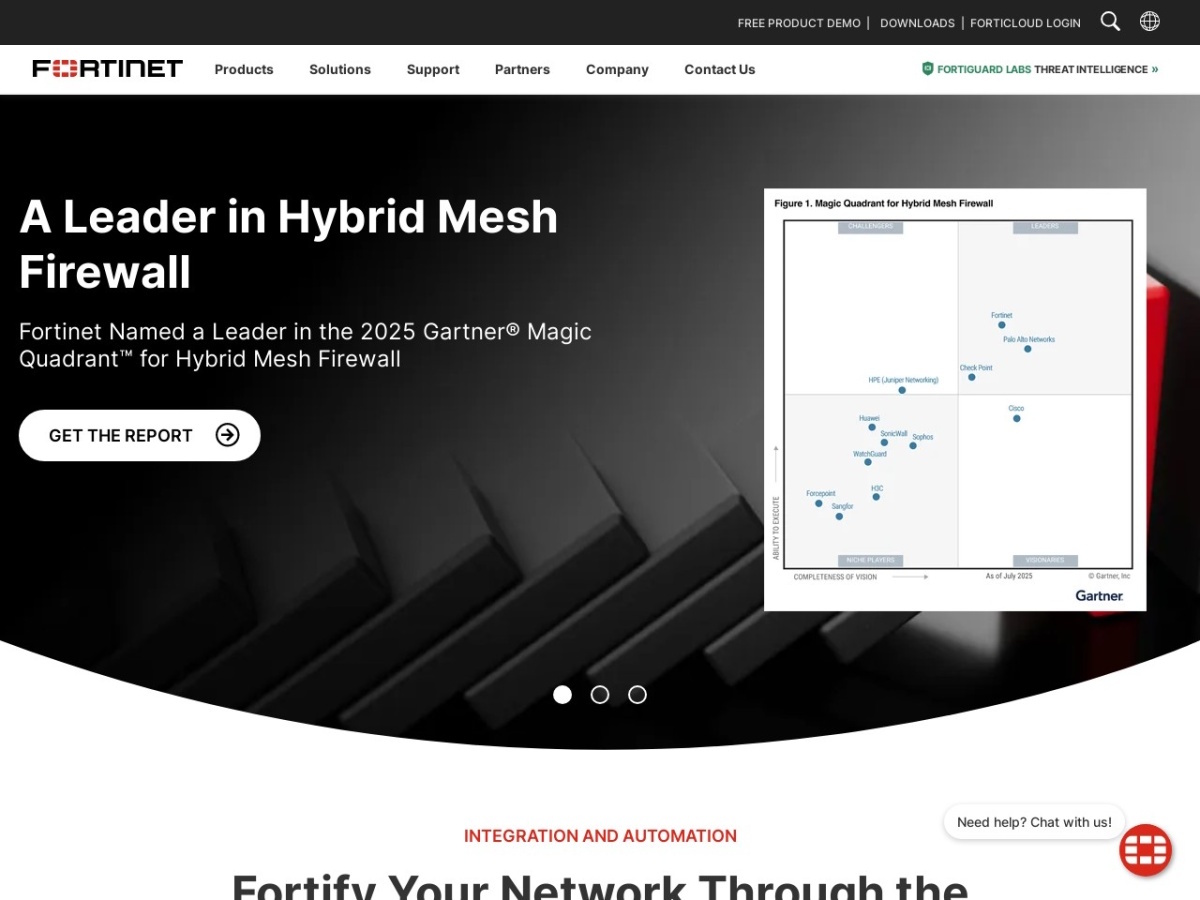 fortinet.com screenshot preview