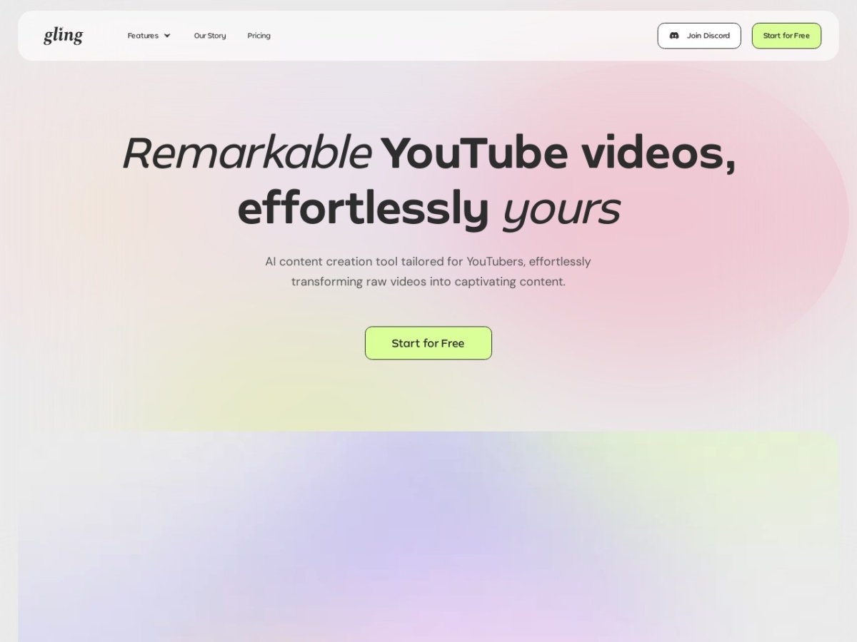gling.ai screenshot preview