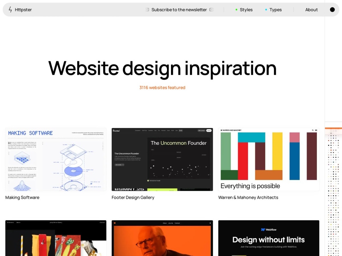 httpster.net screenshot preview