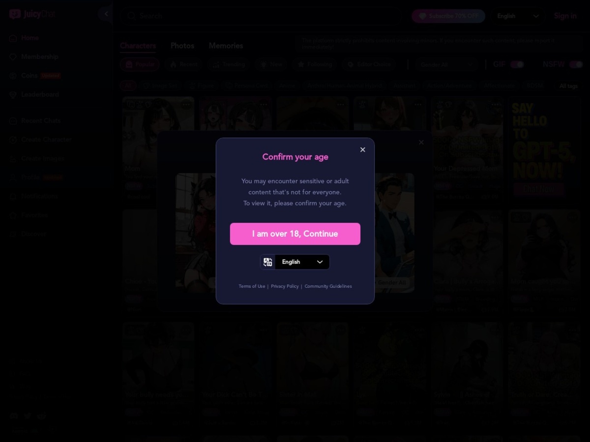 juicychat.ai screenshot preview