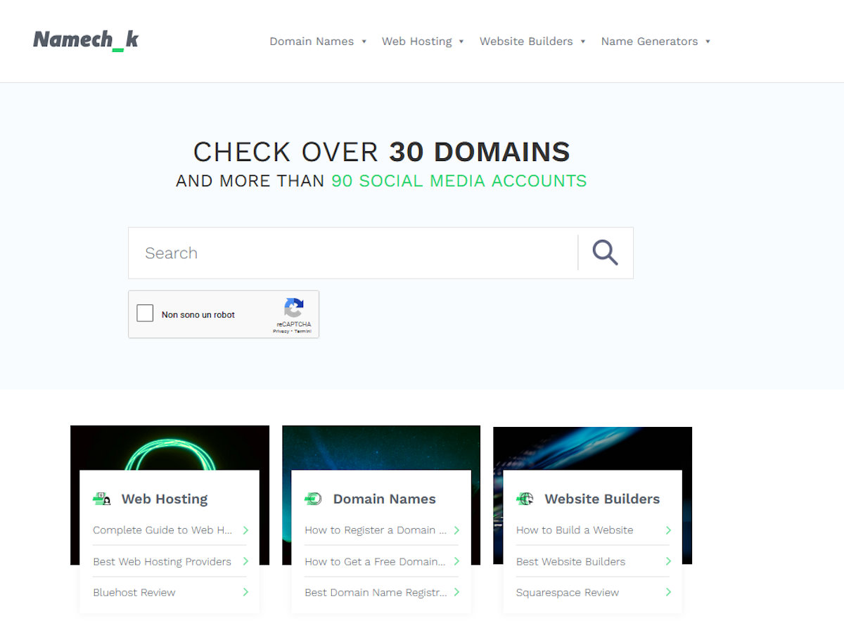 namechk.com screenshot preview