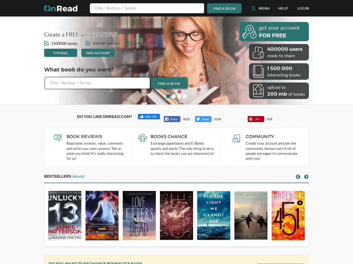 onread.com screenshot preview