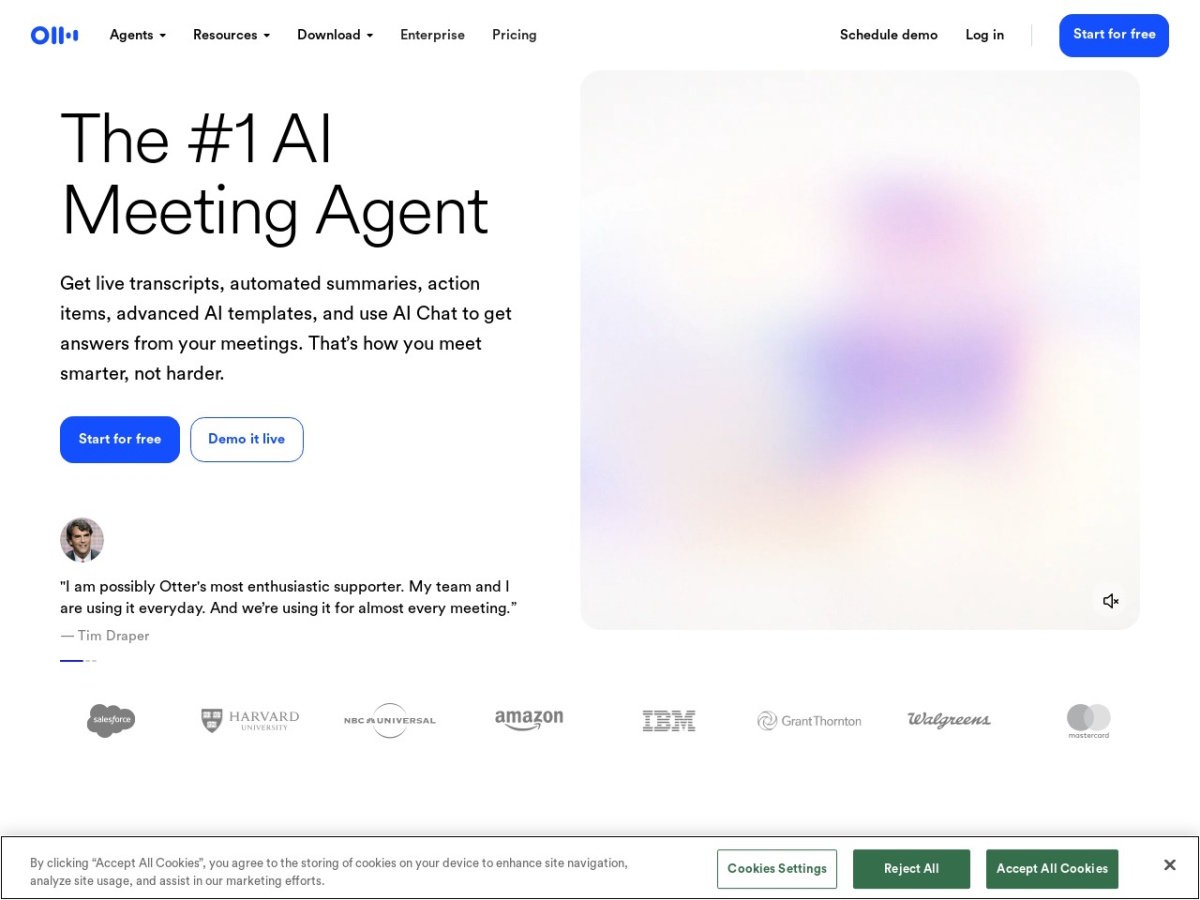 otter.ai screenshot preview