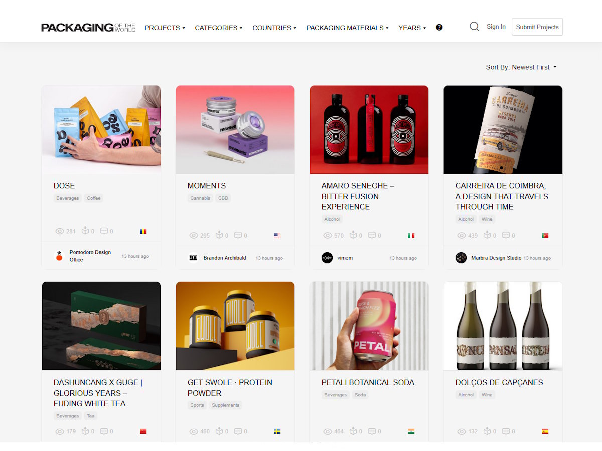 packagingoftheworld.com screenshot preview